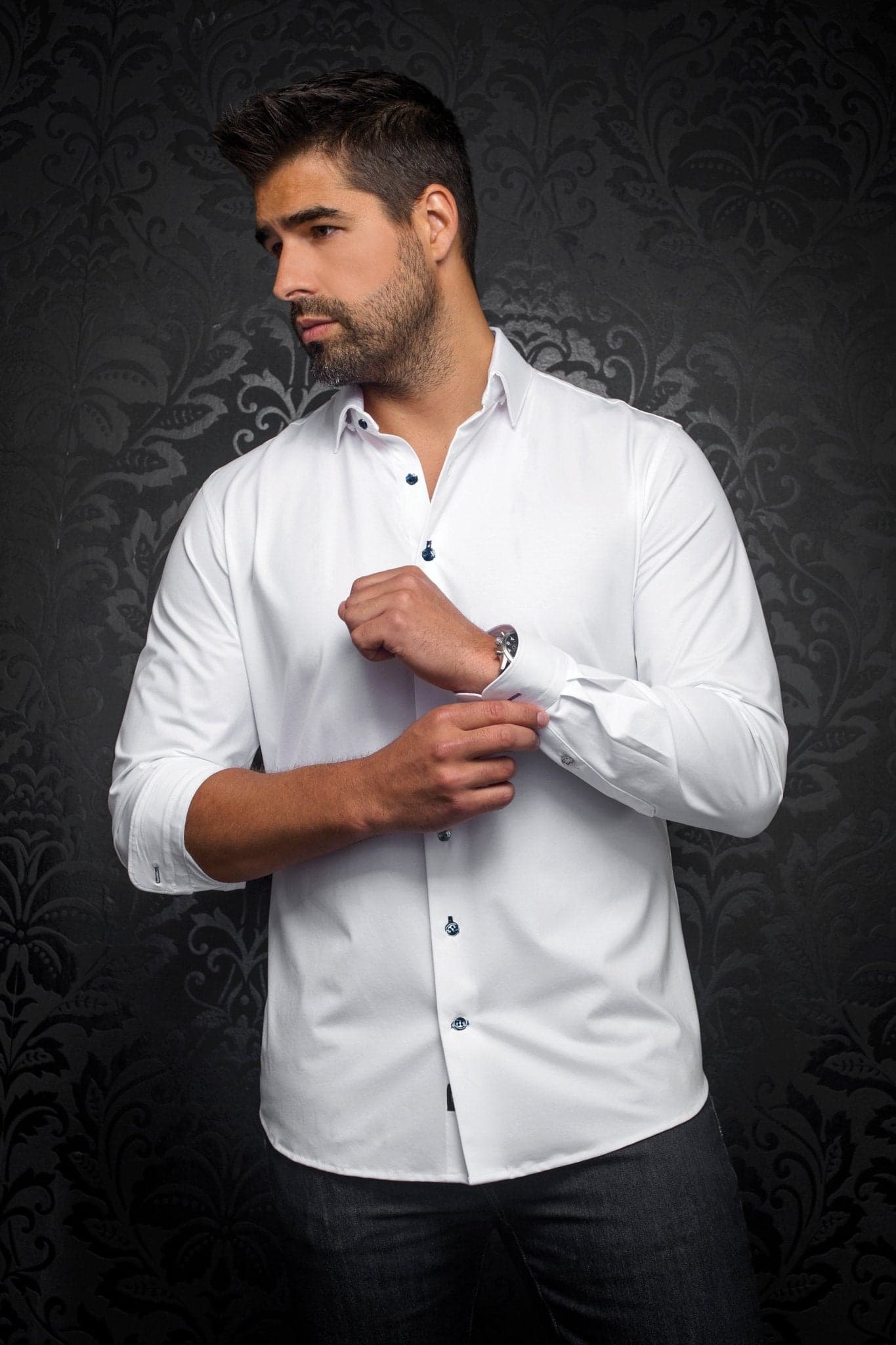 ALEXANDER-SLD — White / Navy