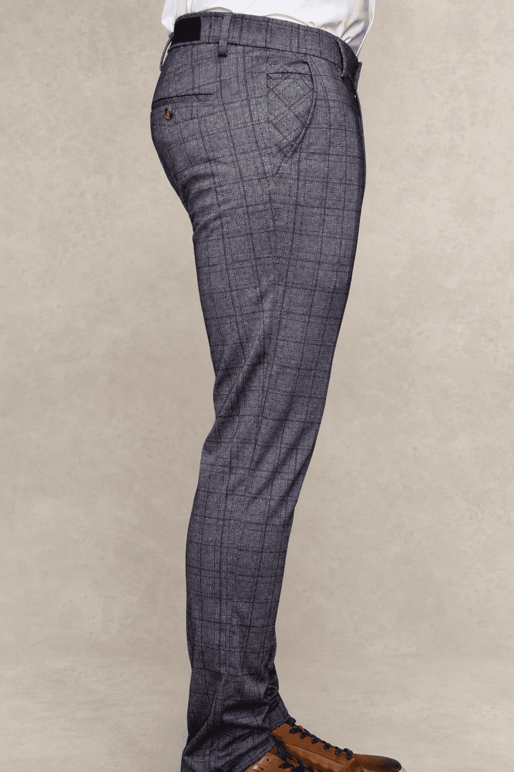 Au Noir Beretta—Fiennes Grey casual pants