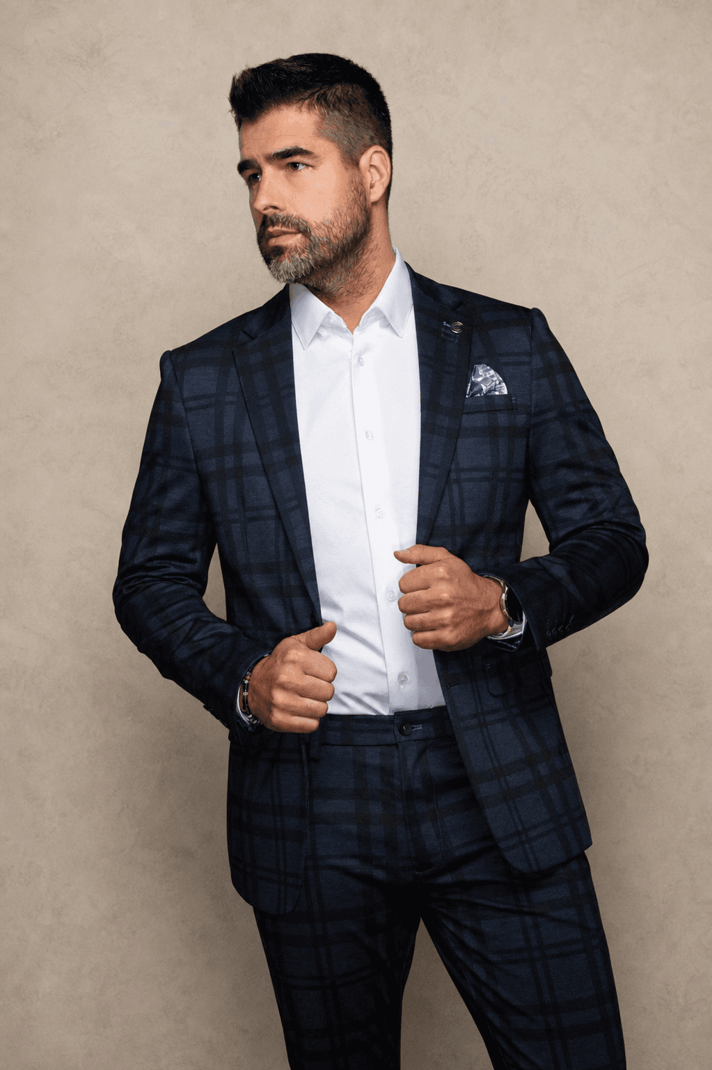 Veston Au Noir Selleck Navy