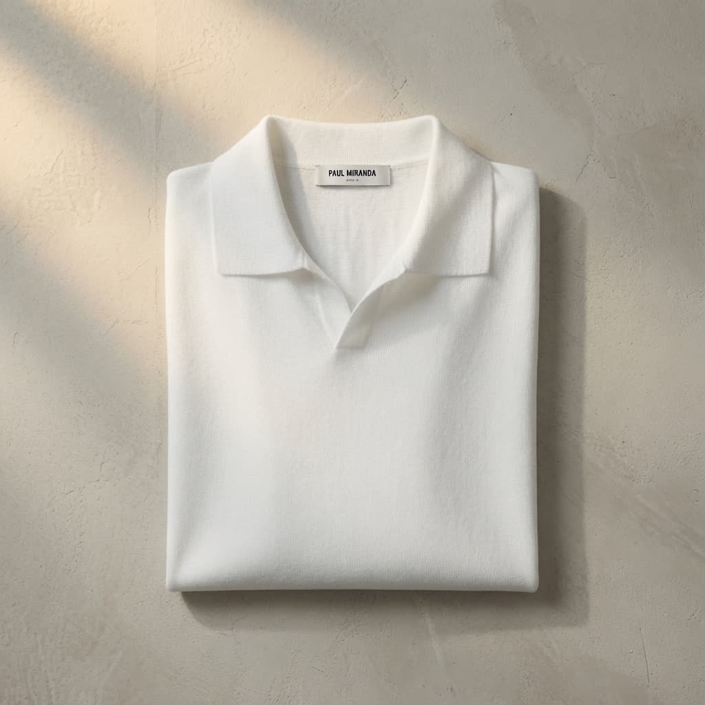 Paul Miranda — Polo en Coton Blanc