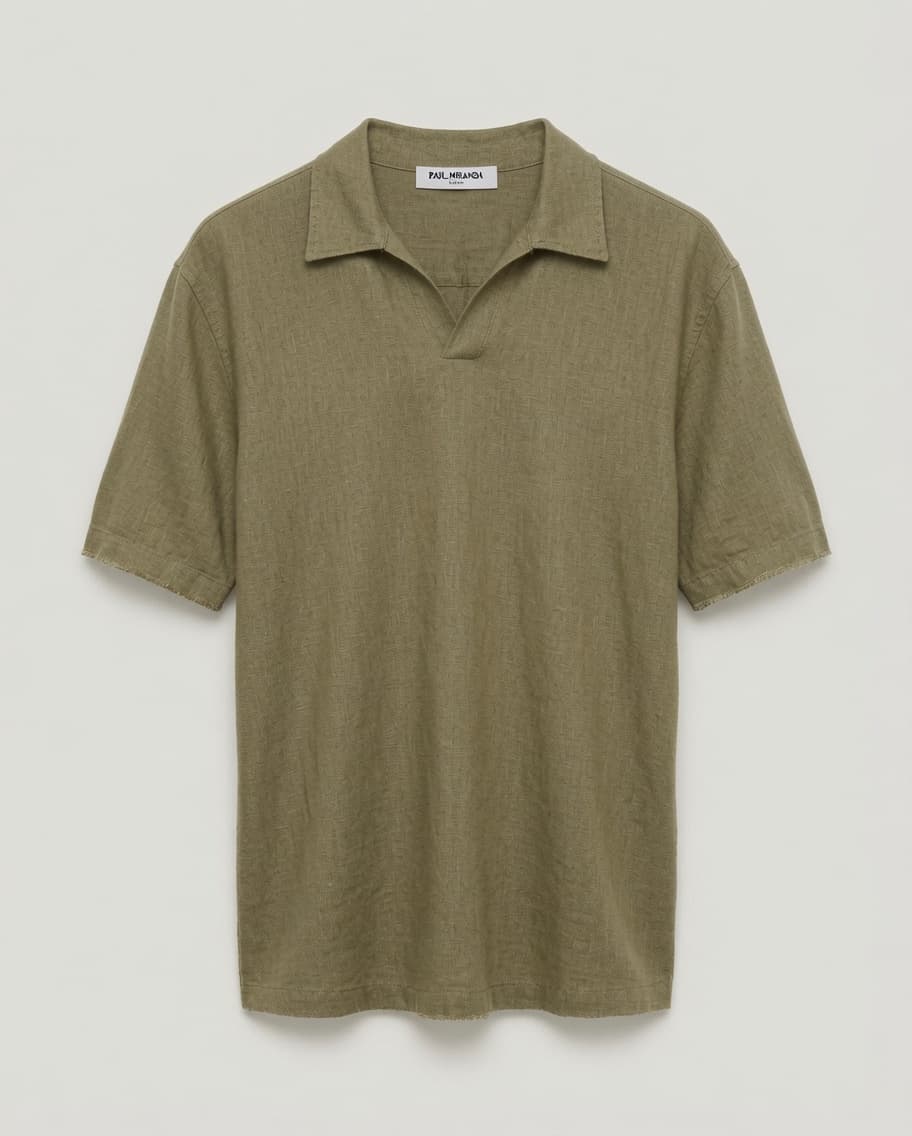 Paul Miranda — Polo en Lin Olive