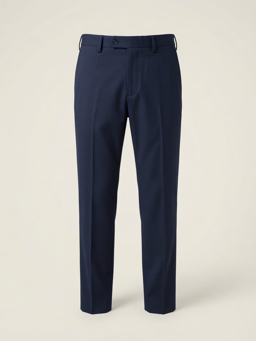 Paul Miranda — matching navy trousers