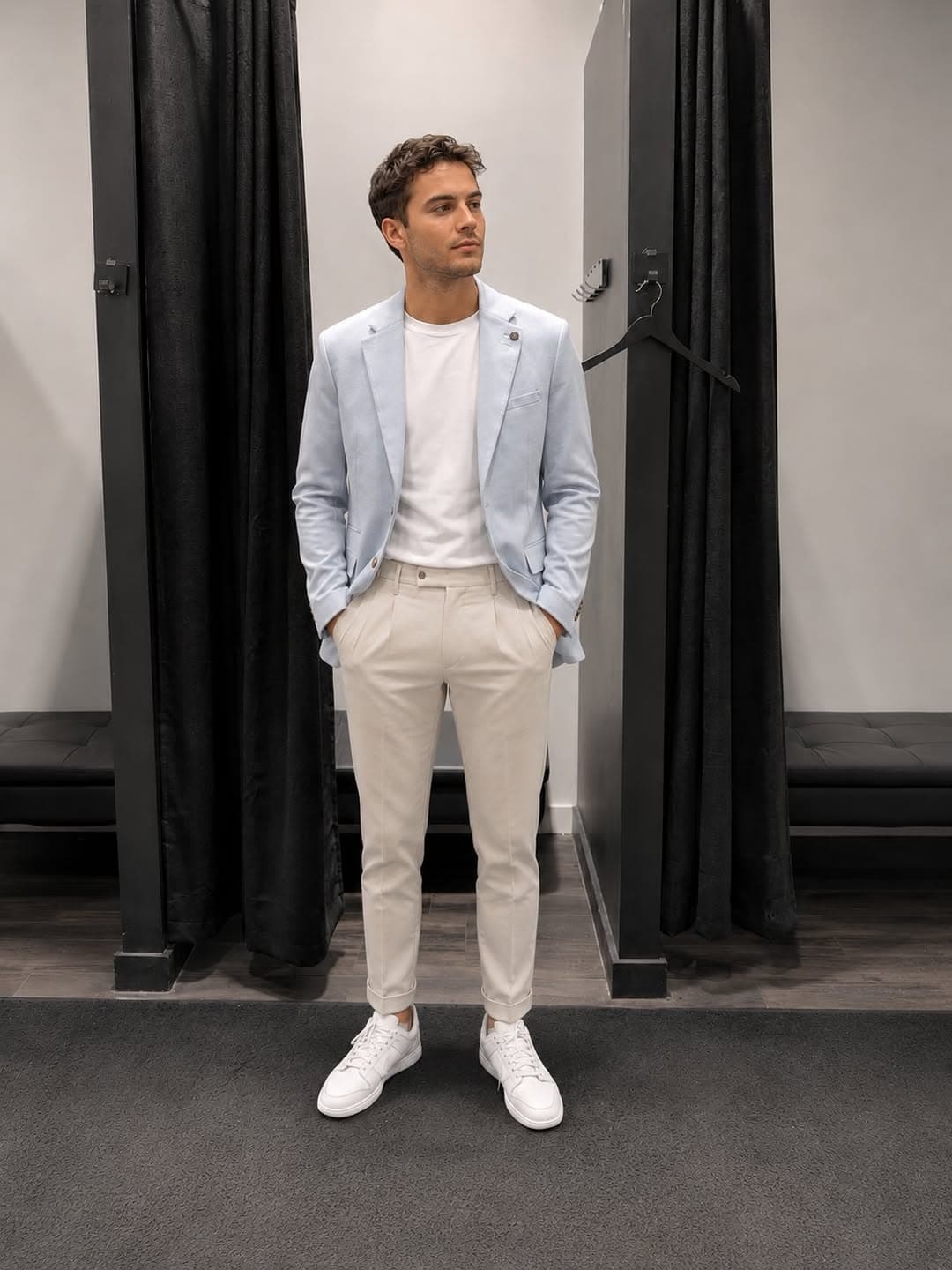 Blazer bleu ciel